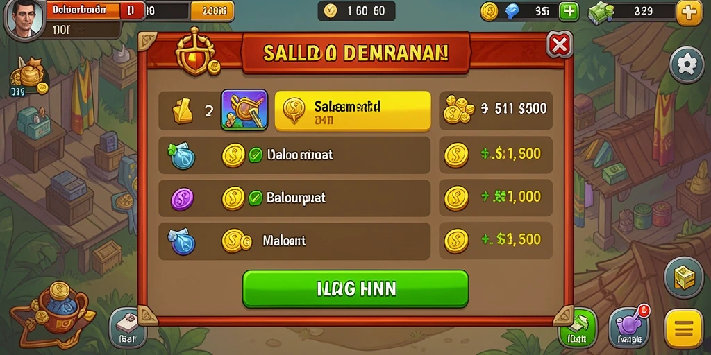 Screenshot dari salah satu level dengan tantangan menarik.
